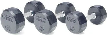 New Favorites TROY - 12-Sided Rubber Encased Dumbbells Everyones Talking, Flooring, Black Friday fitness deals
