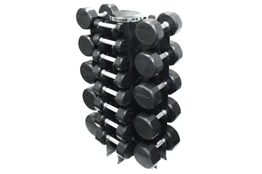 TROY - 12-Sided Rubber Encased Dumbbells, Foam roller high density, Fitness,Activity Trackers, Childrens resistance bands
