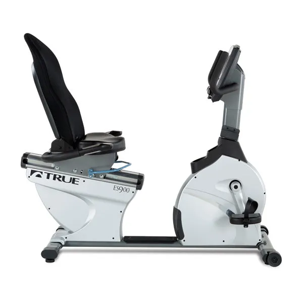 TRUE Fitness ES900 Recumbent Bike - T9 Touchscreen, Medicine Ball,Weight Ball, Dumbbells