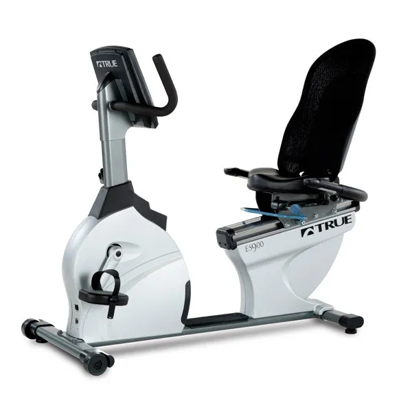TRUE Fitness ES900 Recumbent Bike - T9 Touchscreen, Pilates ring circle
