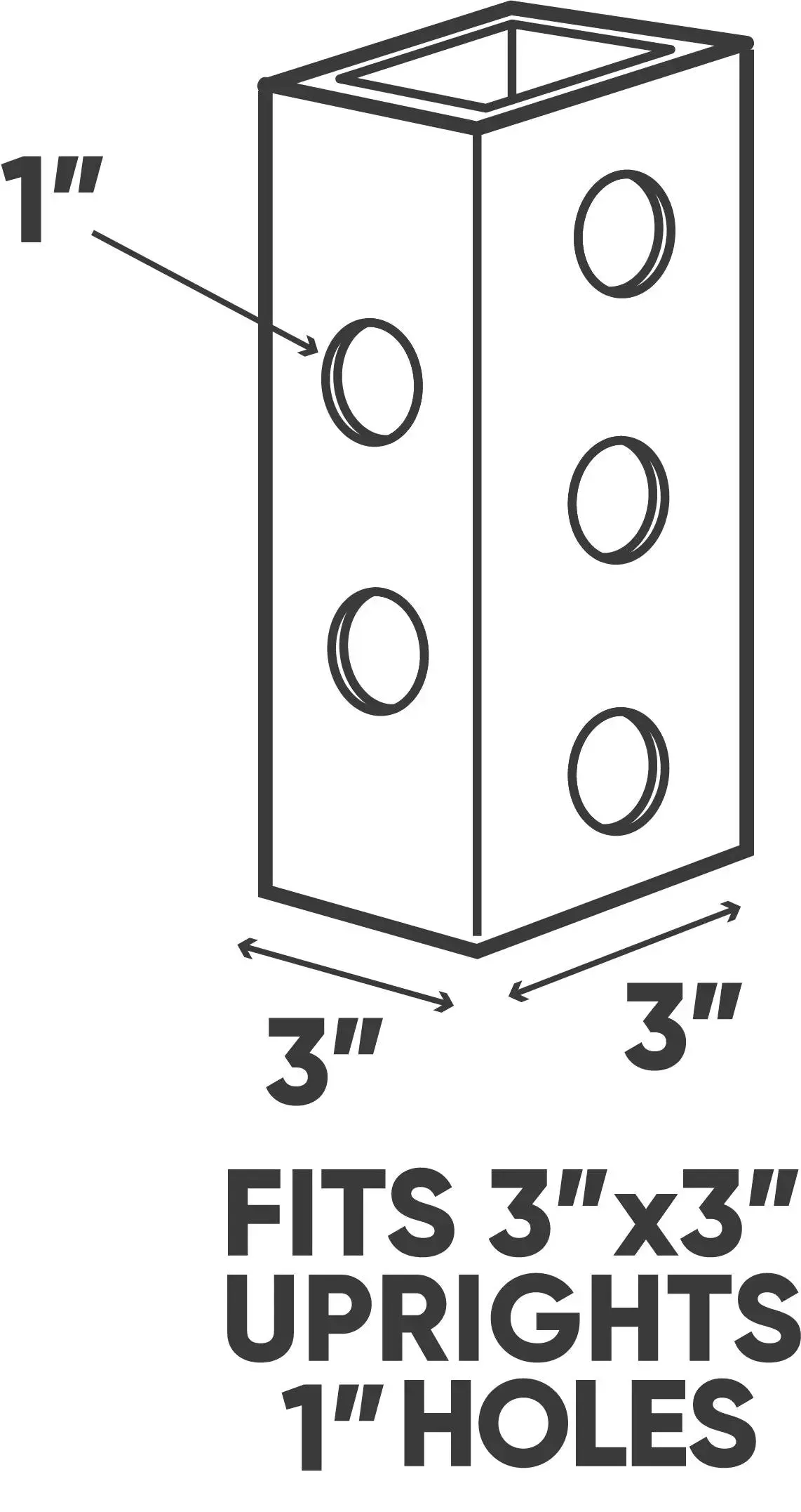 Weight Plate Storage Attachment (3x3), Rear Drive, Gymnastic Rings