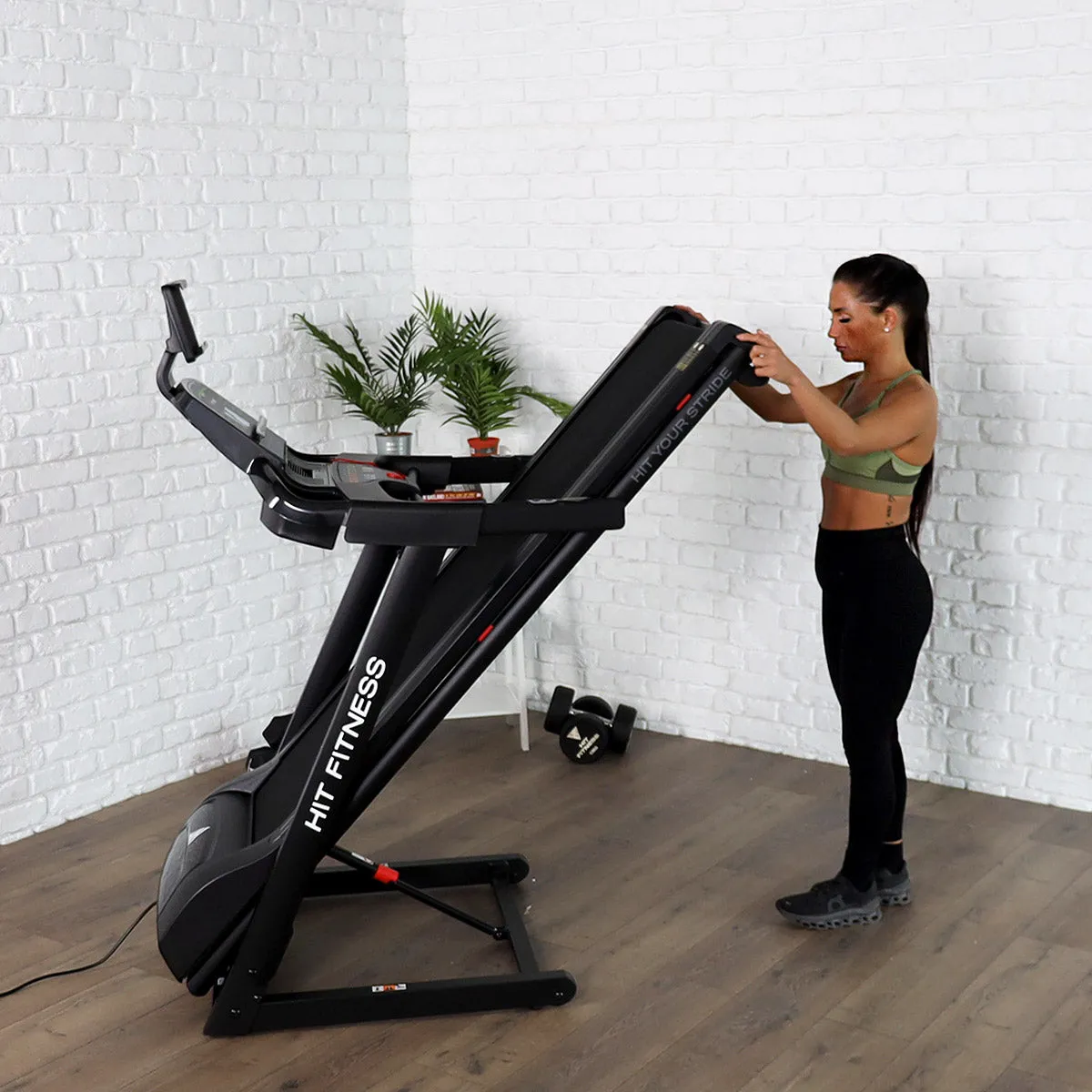 Hit Fitness H4 Treadmill and G6 Exercise Bike | Bundle, Compression leggings