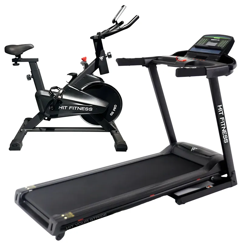 Newly Launched Hit Fitness H4 Treadmill and G6 Exercise Bike | Bundle Upgrade Your Gear, Olympic Frisbee And Barbell Set