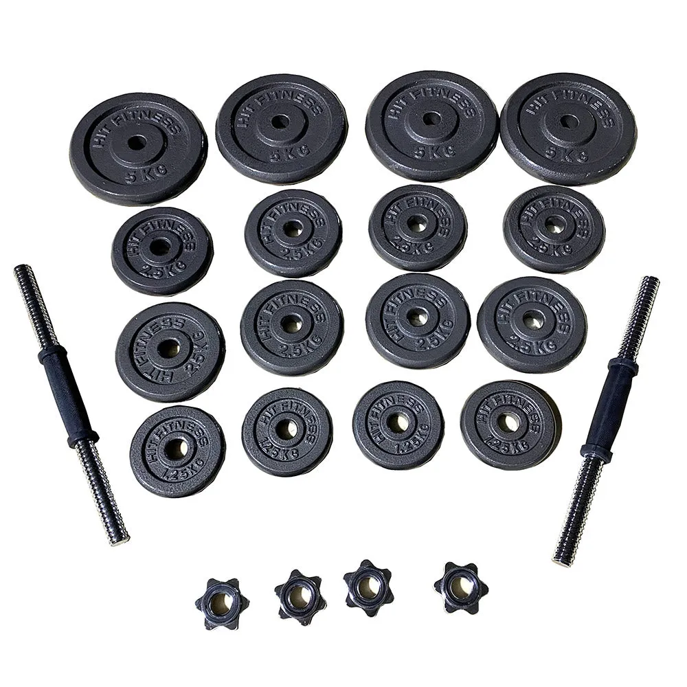 Hit Fitness Hammertone Dumbbell Kit | 50kg, Exercise equipment for bad knees, Sandbags, Stretching,Flexibility