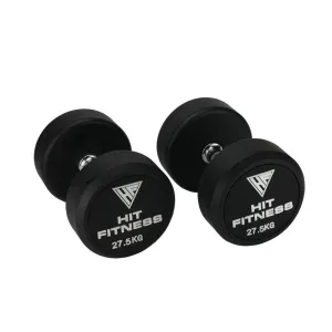 Newly Launched Hit Fitness Round Rubber Dumbbells |  27.5kg Pick of the Season, Olympic Frisbee Set (With Stand)