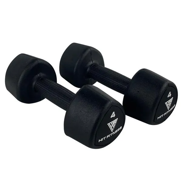 Hit Fitness Rubber Studio Dumbbell | 4kg, GHD,Core Trainers