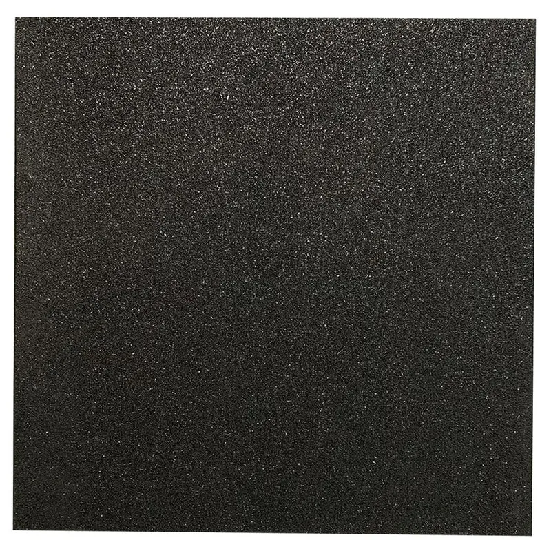 Hit Fitness Rubber Tile Black | 1mx1mx20mm, Fitness,Activity Trackers, Cable Machines