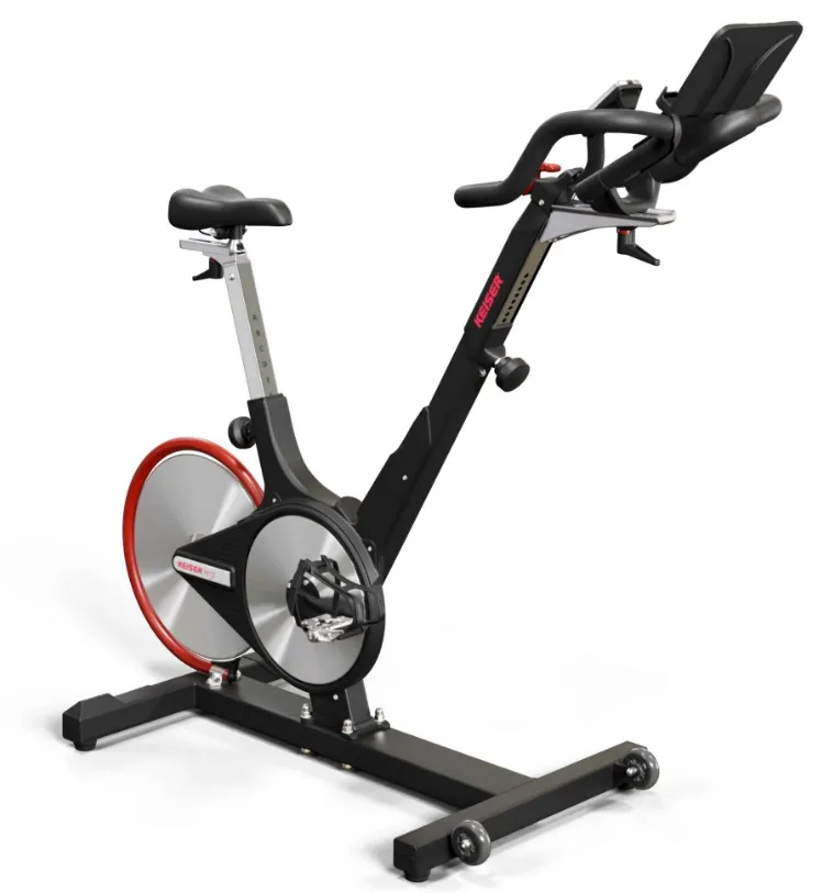 Keiser M3i Indoor Cycle, Barbell Rack