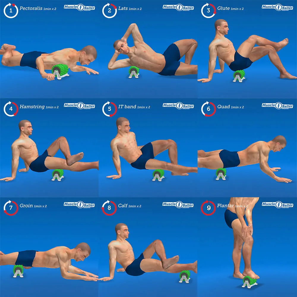 MuscleBaller | Foam Roller, Power Bands