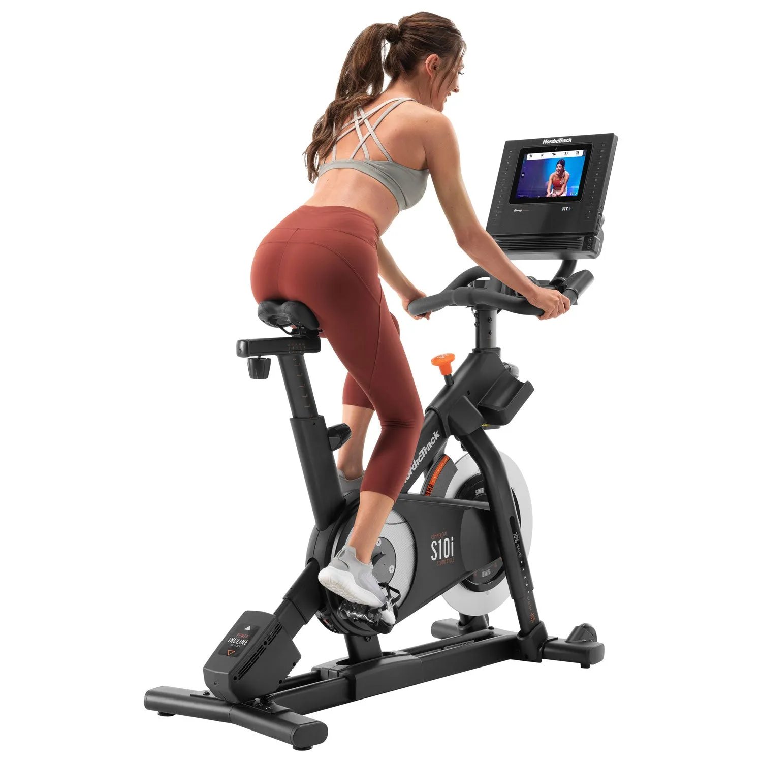 NordicTrack - S10i Studio Cycle Exercise Bike, Pump Sets,Studio Barbells