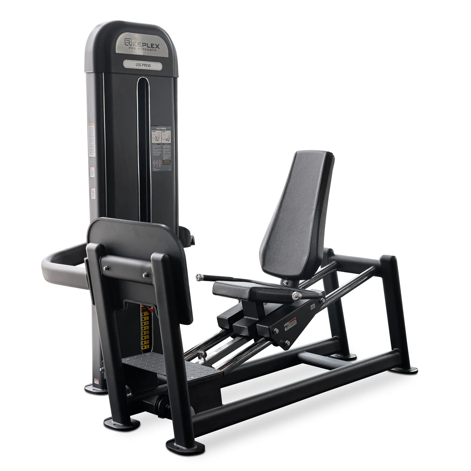 Reeplex Commercial Leg Press, Electrolyte tablets, Rack,Platforms, Meal prep containers