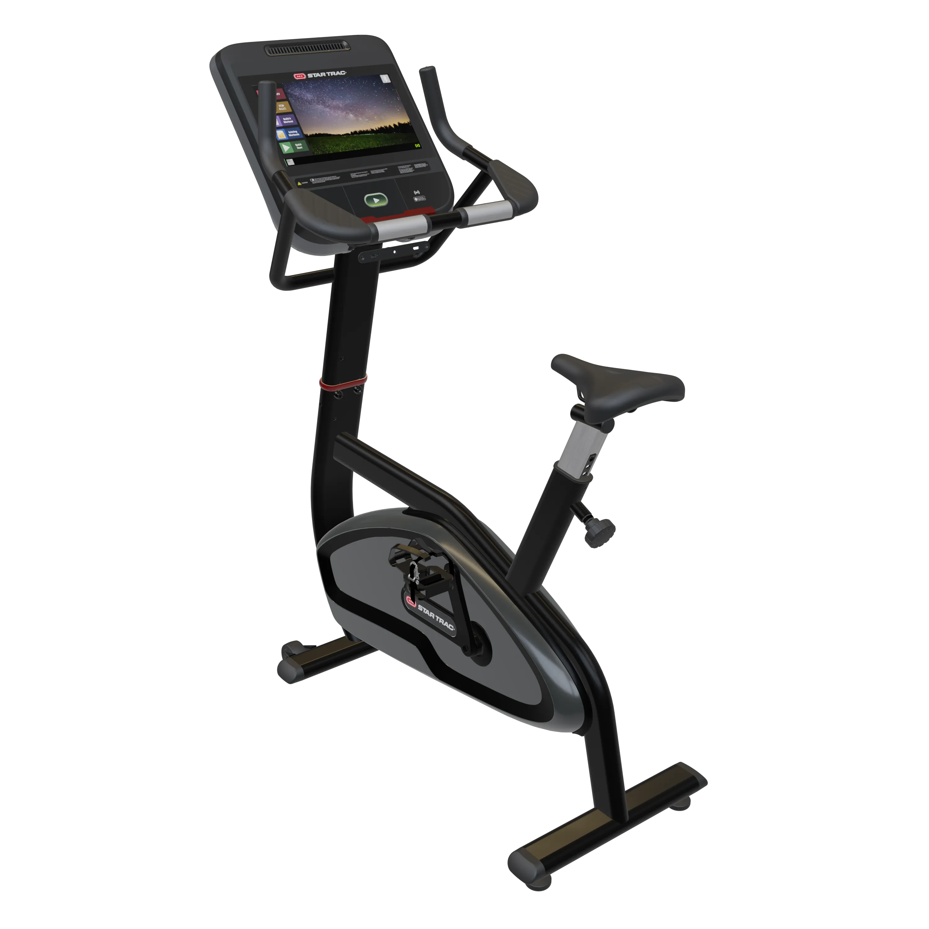 Star Trac 4-Series Upright Bike, Rowing machine for small spaces