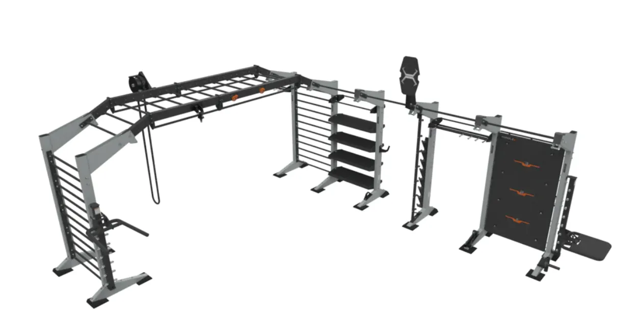 TORQUE Fitness X-CREATE 6-Module 19 Ft. Functional Bridge X1 Package, Battle Ropes, Yoga mat thick