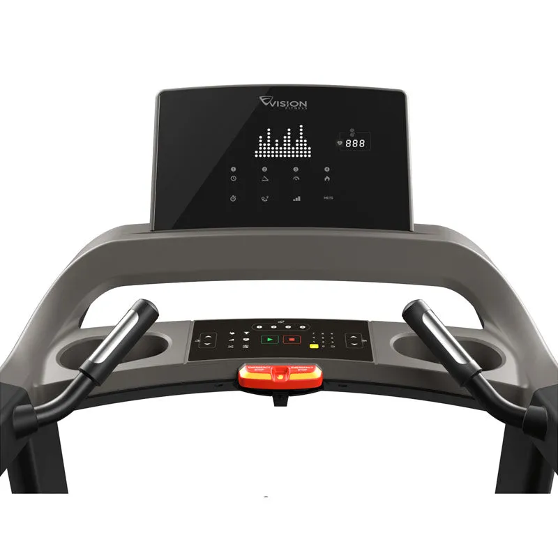 VISION Fitness T600 Treadmill, Sandbags, Overhead pulley storage