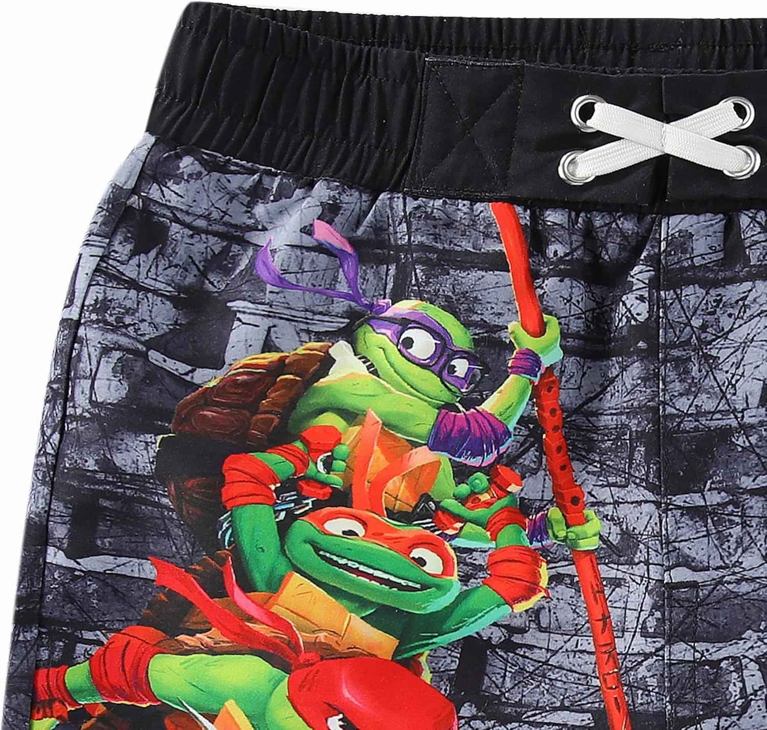 Nickelodeon Teenage Mutant Ninja Turtles Boys UPF 50  Swim Trunks Bathing Suit for Big Kids