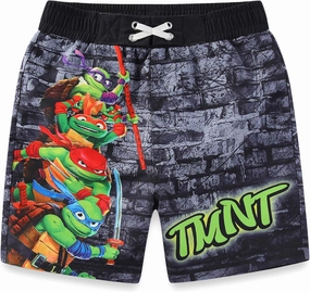 Nickelodeon Teenage Mutant Ninja Turtles Boys UPF 50  Swim Trunks Bathing Suit for Big Kids