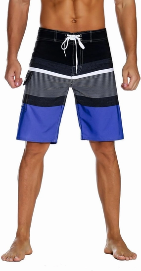 Nonwe Men's Sportwear Quick Dry Board Shorts with Lining