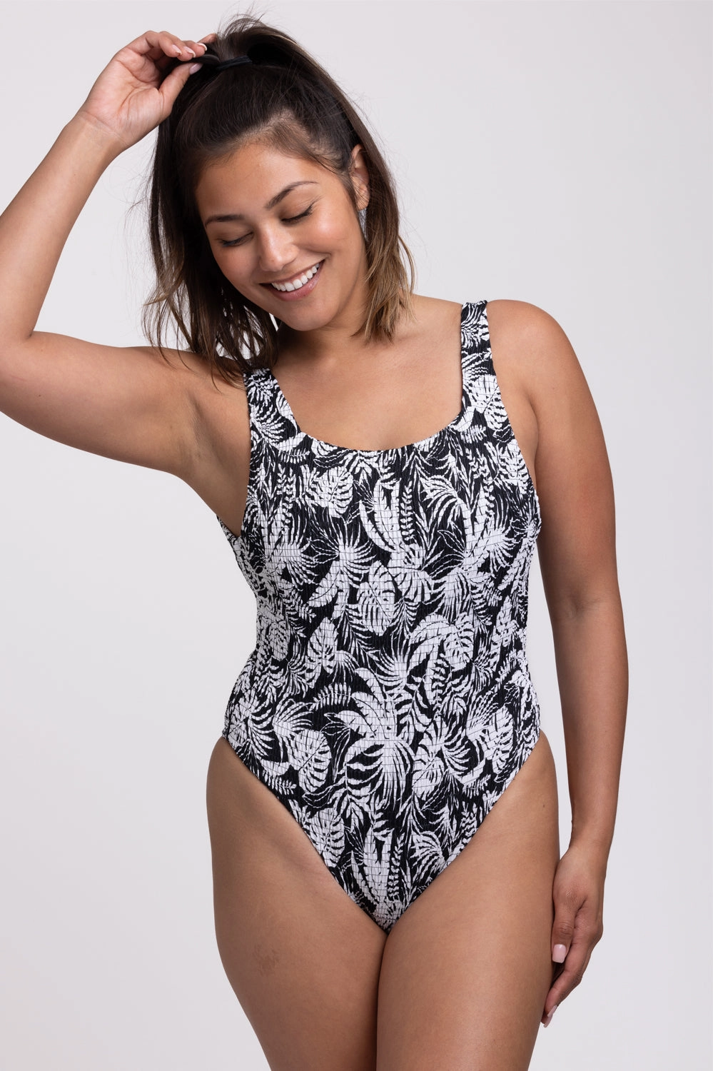 Nova Scotia Smocked Surf One Piece Swimsuit - Tropicana