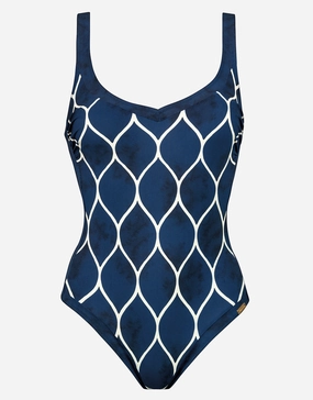 Ocean Cloud Moulded Swimsuit - Wave Cream