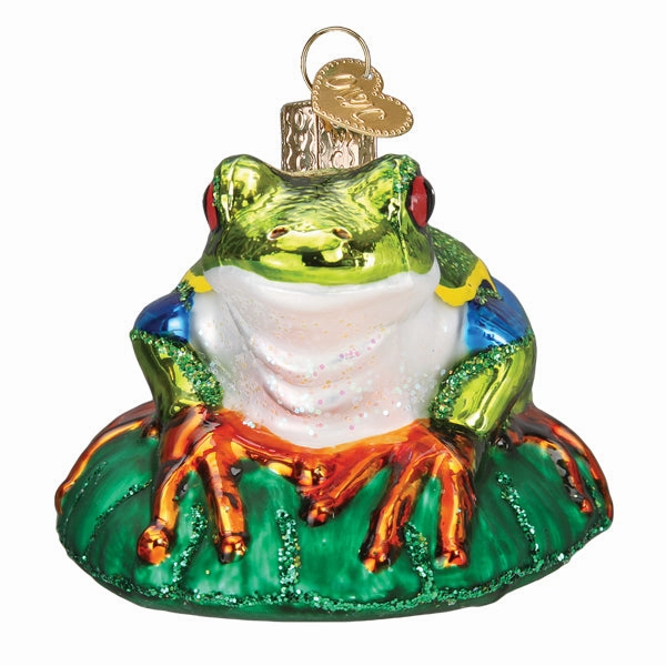 Old World Christmas Red-Eyed Tree Frog Ornament