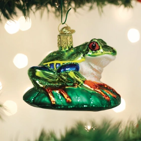 Old World Christmas Red-Eyed Tree Frog Ornament