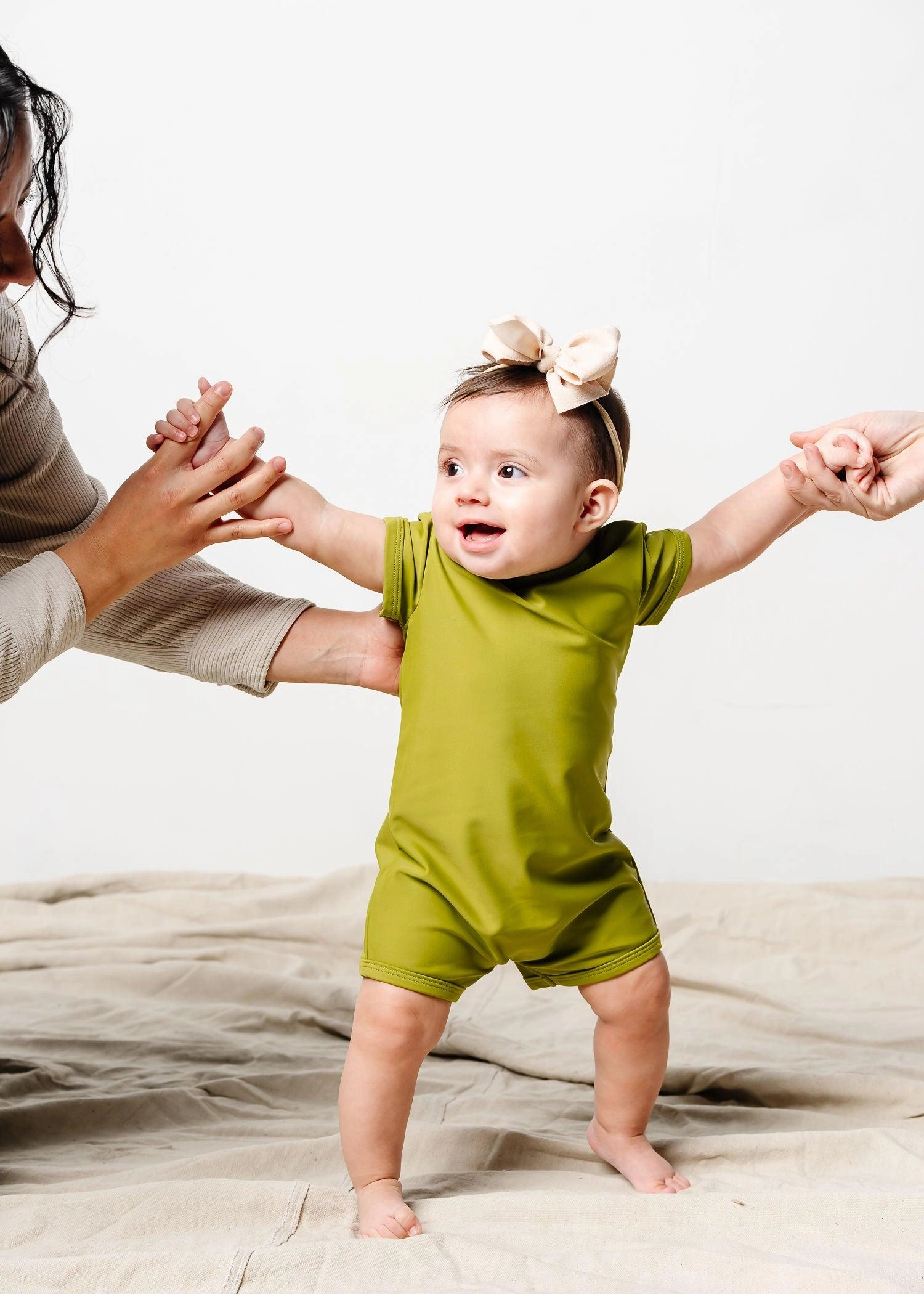 Olive Green | Baby Shorties Rashguard (Unisex)
