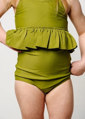 Olive Green | Mini High-Waisted Bottoms