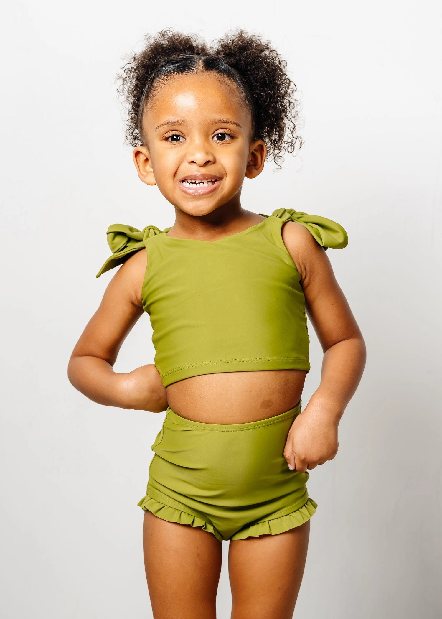 Olive Green | Mini Knot Top