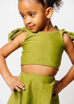 Olive Green | Mini Knot Top