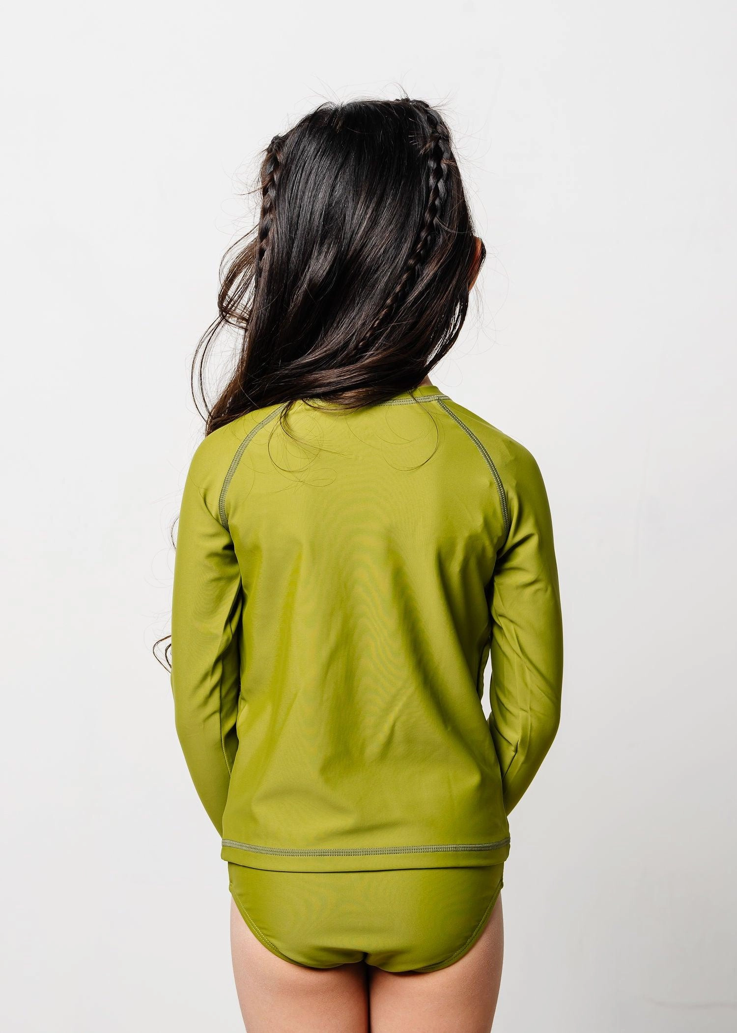 Olive Green | Mini Rashguard Top (Unisex)