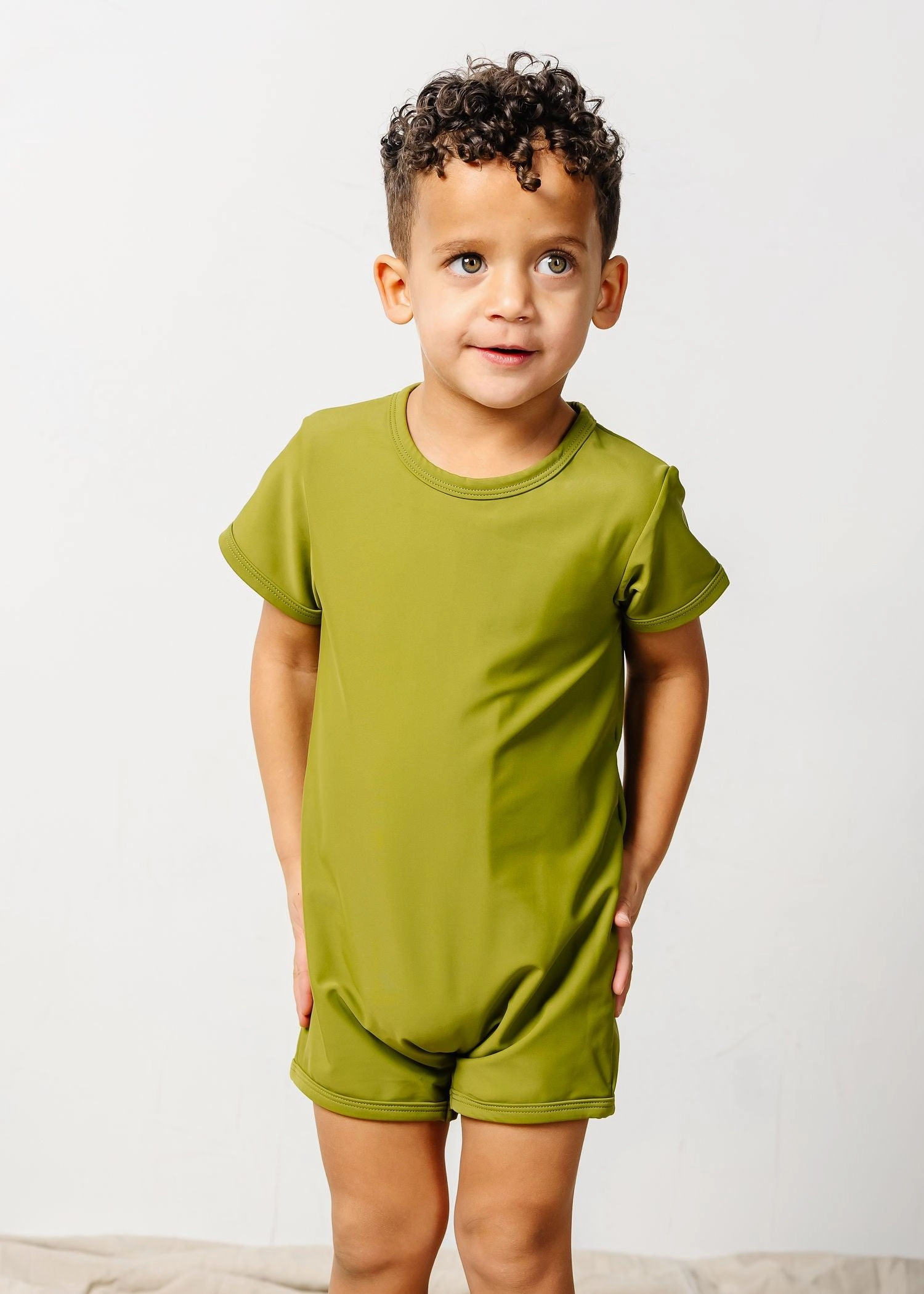 Olive Green | Mini Shorties Rashguard (Unisex)