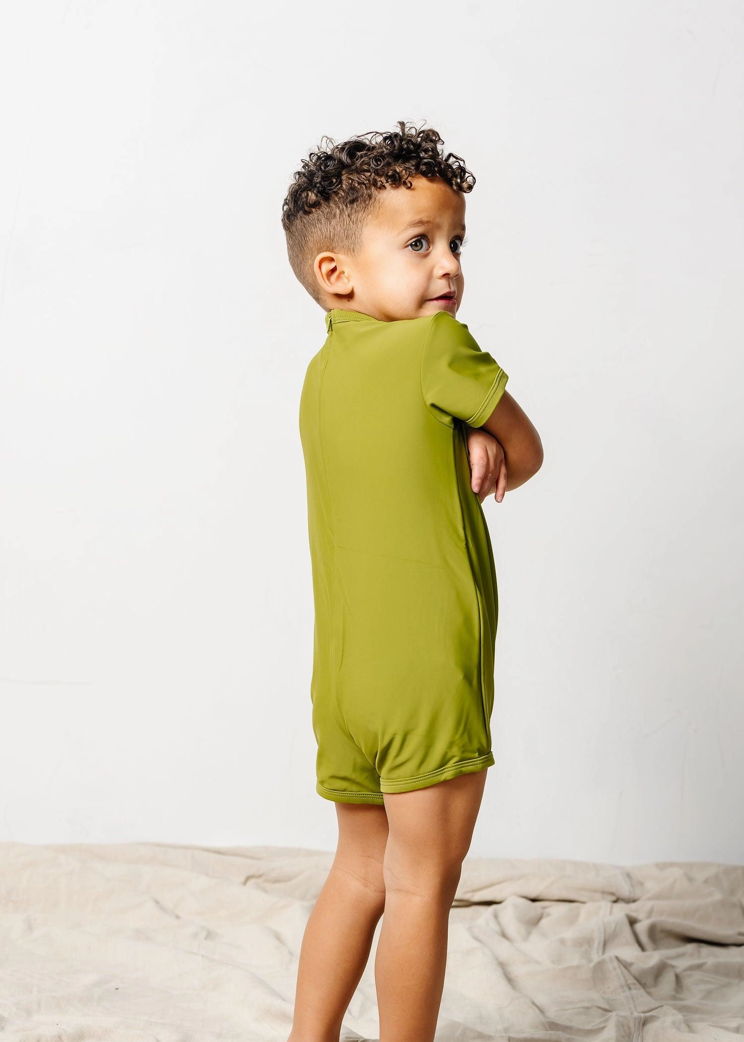Olive Green | Mini Shorties Rashguard (Unisex)