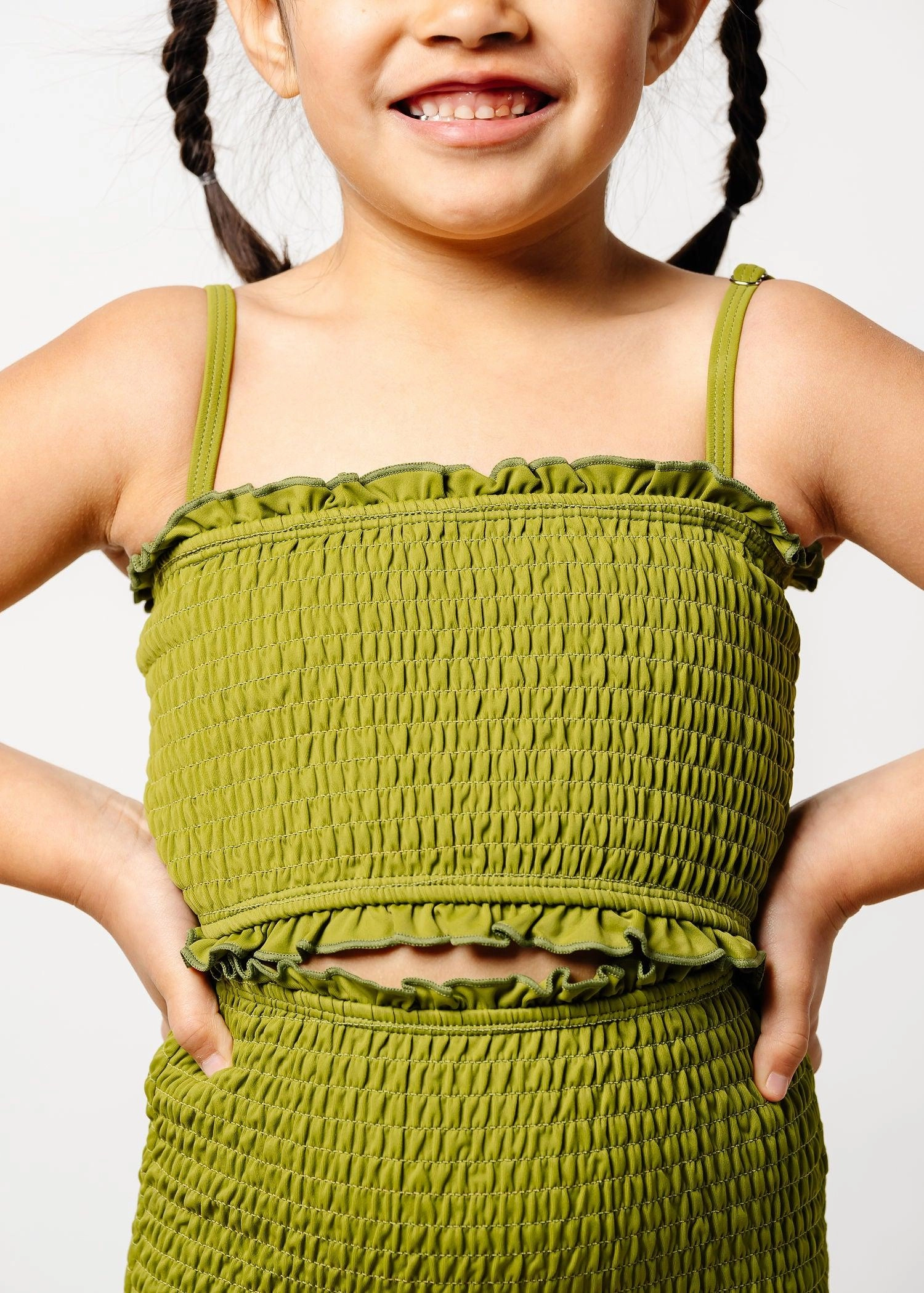 Olive Green | Youth Bandeau Top