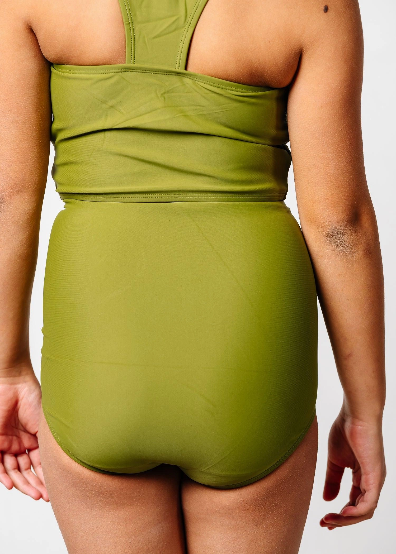 Olive Green | Youth Down in Front Ruffle Bottoms