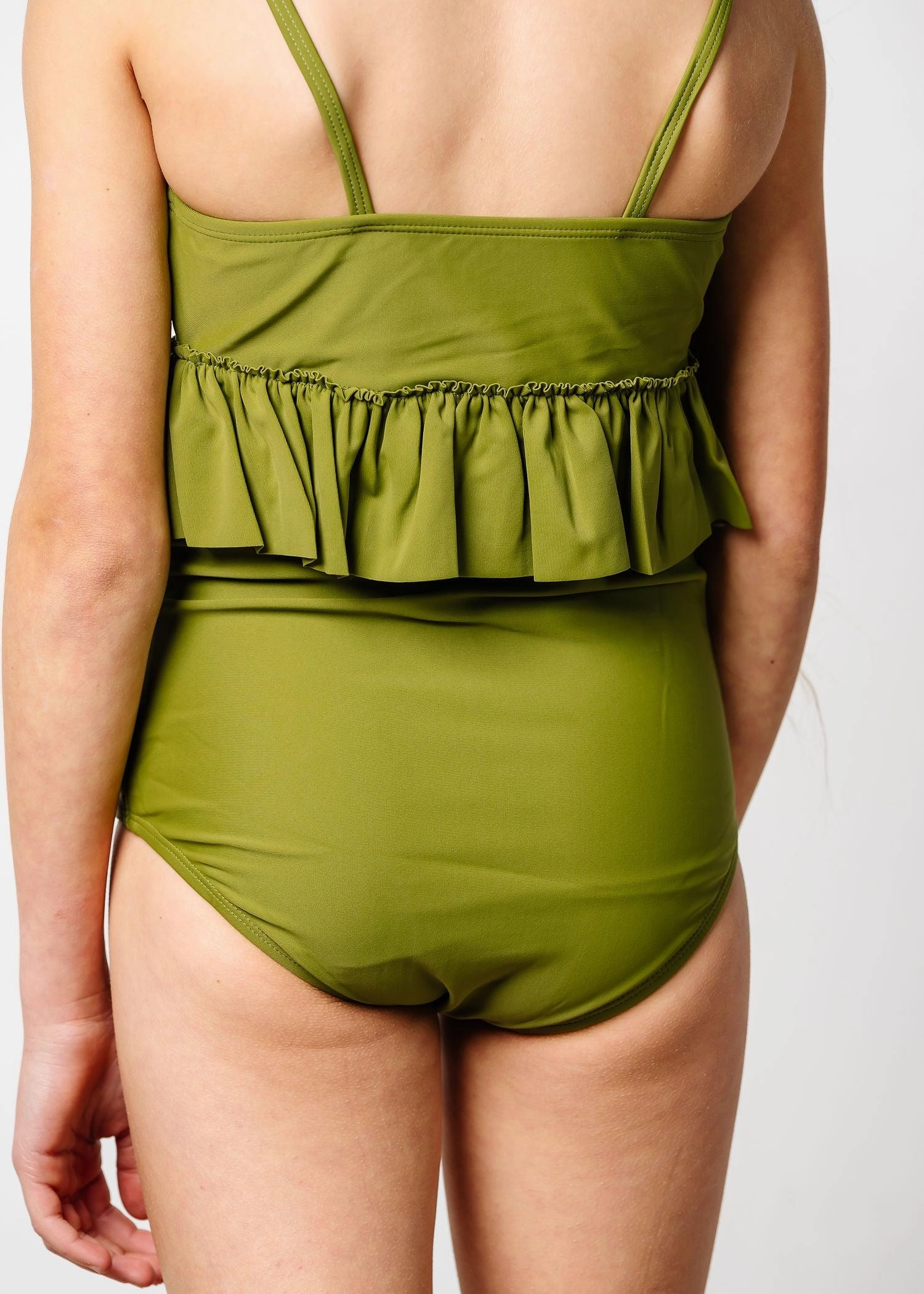 Olive Green | Youth High-Waisted Bottoms