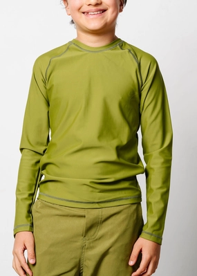 Olive Green | Youth Rashguard Top (Unisex)
