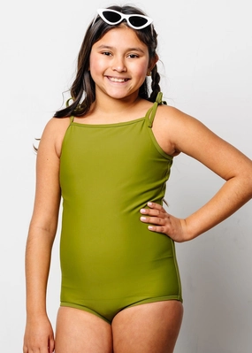 Olive Green | Youth Simply One-Piece