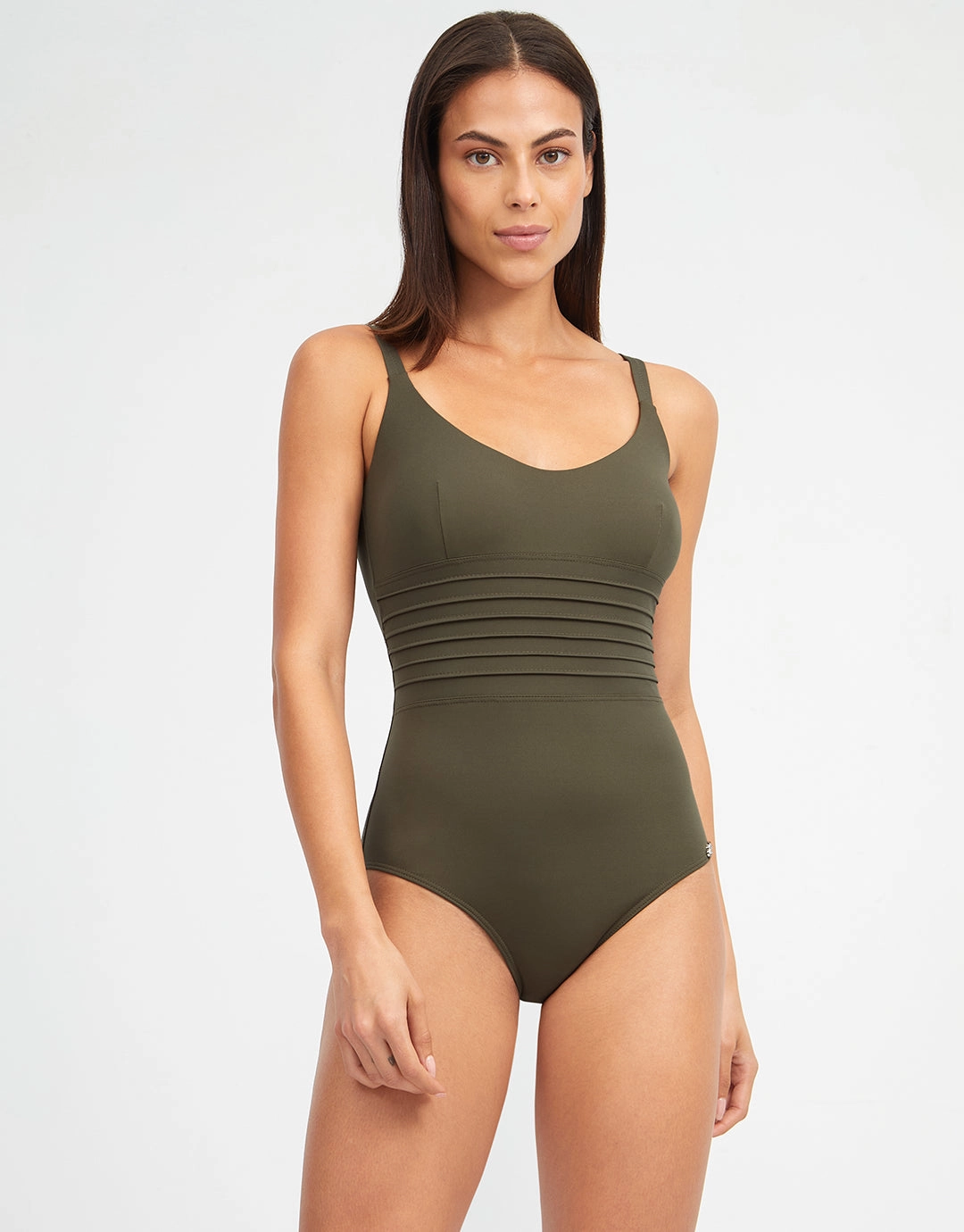 Olivia Freedom Tank Swimsuit - Khaki