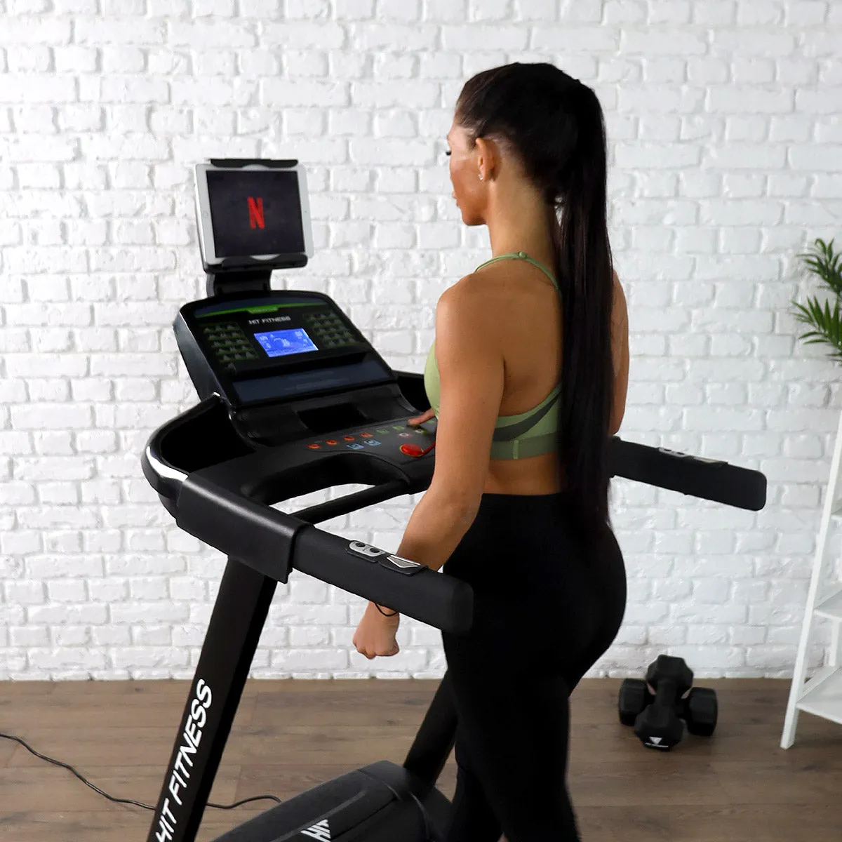 Hit Fitness Device Holder for H4 Treadmill, Cable Systems, Gym shorts with pockets