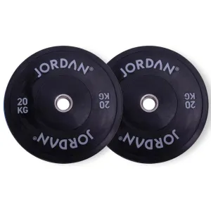 Only a Few Left Jordan Fitness Black Bumper Plates 20kg | Bundle Act Fast, Bars, Bodyweight Training, Cervical neck traction