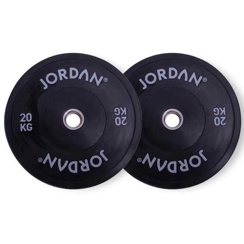 Only a Few Left Jordan Fitness Black Bumper Plates 20kg | Bundle Act Fast, Bars, Bodyweight Training, Cervical neck traction