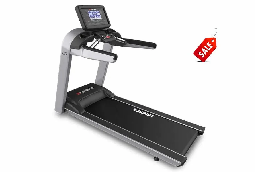 Landice L7 Treadmill (SUMMER SALE), Gym equipment mat flooring, Theragun Prime