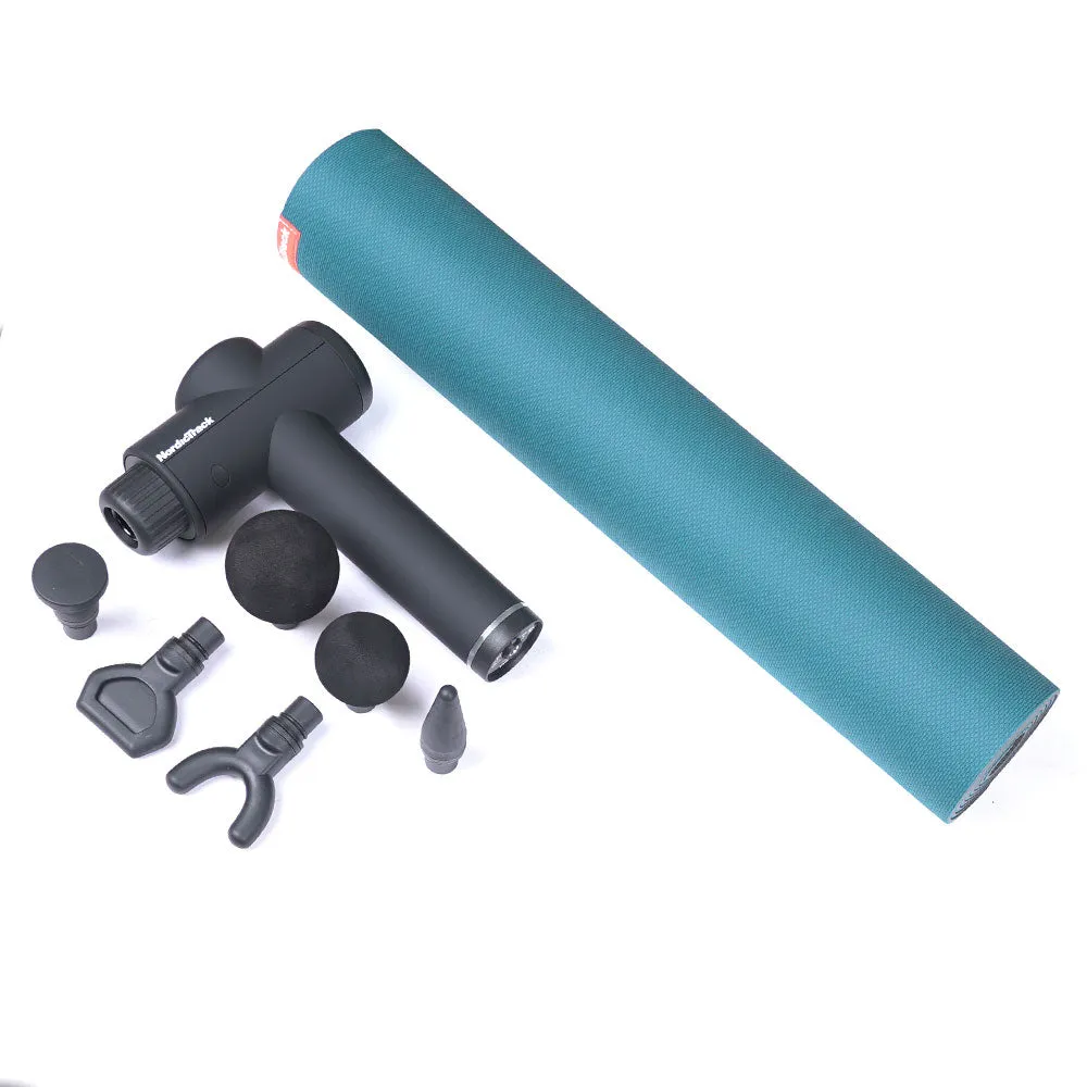 NORDICTRACK - iSELECT VOICE-CONTROLLED DUMBBELLS   STAND   MASSAGE GUN   MAT, Slant board for calves