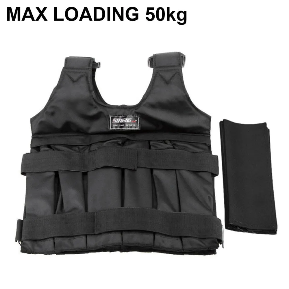 Sport Adjustable Black Weighted Vest, Resistance Bands,Tubes, Smart jump rope, Running belt hydration