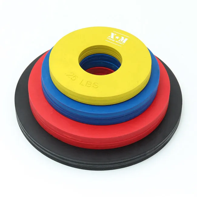 XM Competition Rubber Fractional Weight Plates -.25, .5, .75, & 1 Lb Pairs - 5 Lb Set, Smart scale body fat