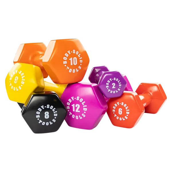 Bodysolid Red 6lb Vinyl Dumbbell, Recumbent Bikes