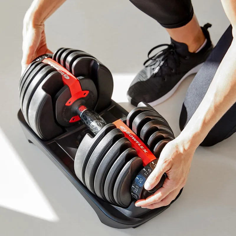 Bowflex SelectTech 552i Adjustable Dumbbells | 24kg Pair, Gym Massagers, Bundles