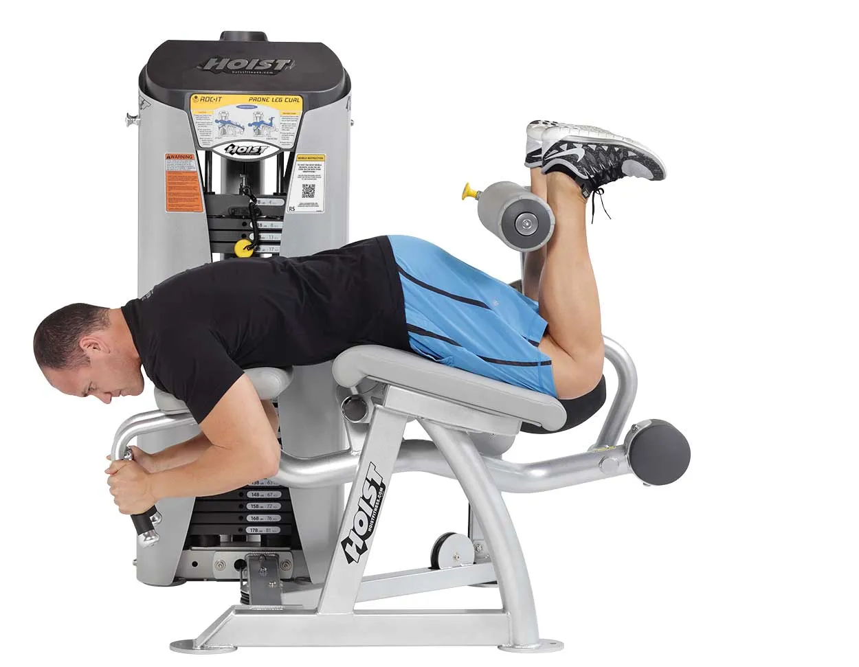 Hoist Prone Leg Curl, Olympic weight plates, Weight Bar Collars, Multi Functional Trainers