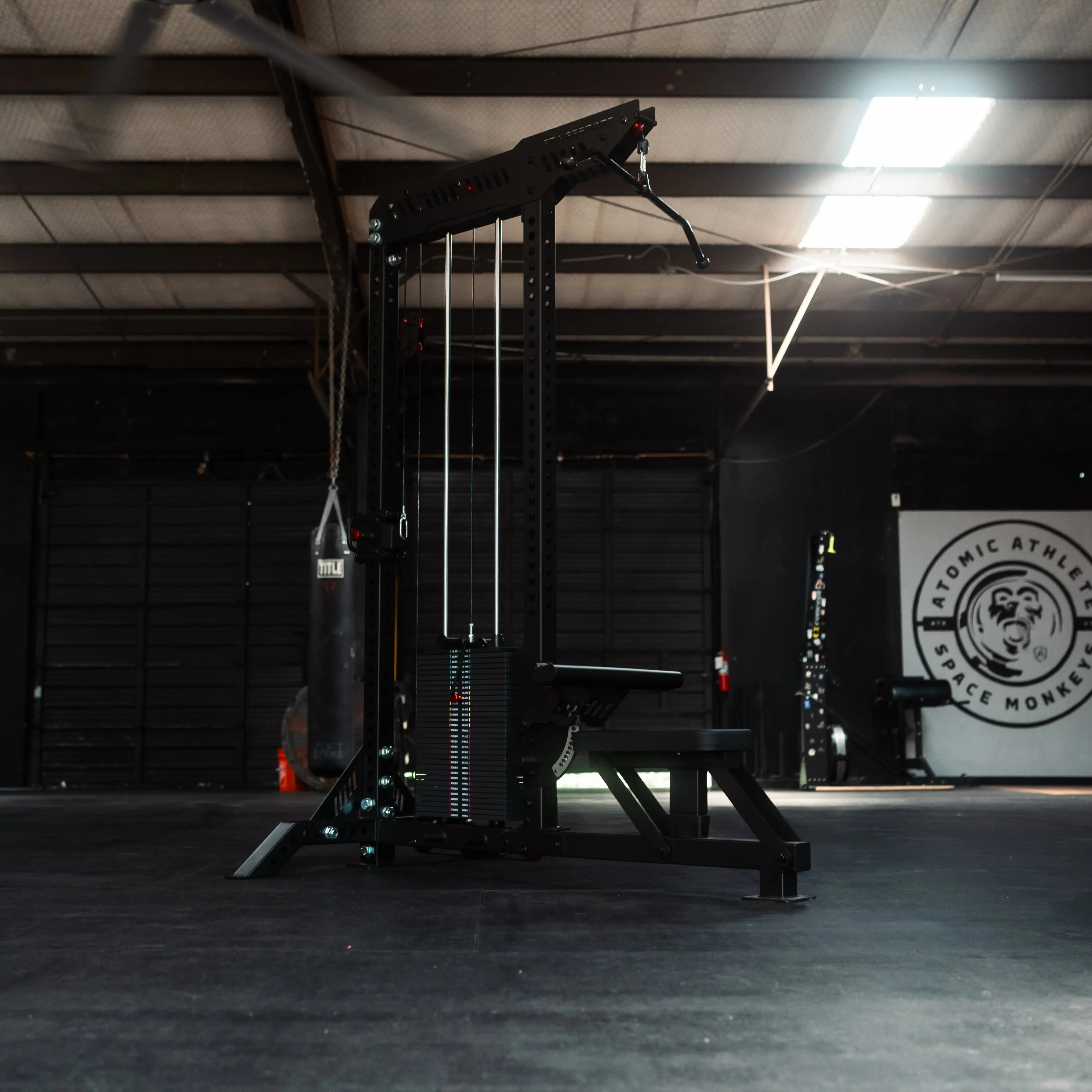 The Walrus: Single Tower Low Row & Lat Pulldown, Upper Body Bikes, Barbell weight set, Full Functions