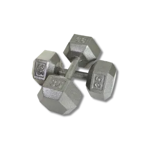 Only Today VTX Troy 12-Sided Solid Gray Cast Iron Dumbbells w/Steel, Contoured Handle Editor-Loved, Breathable workout tops